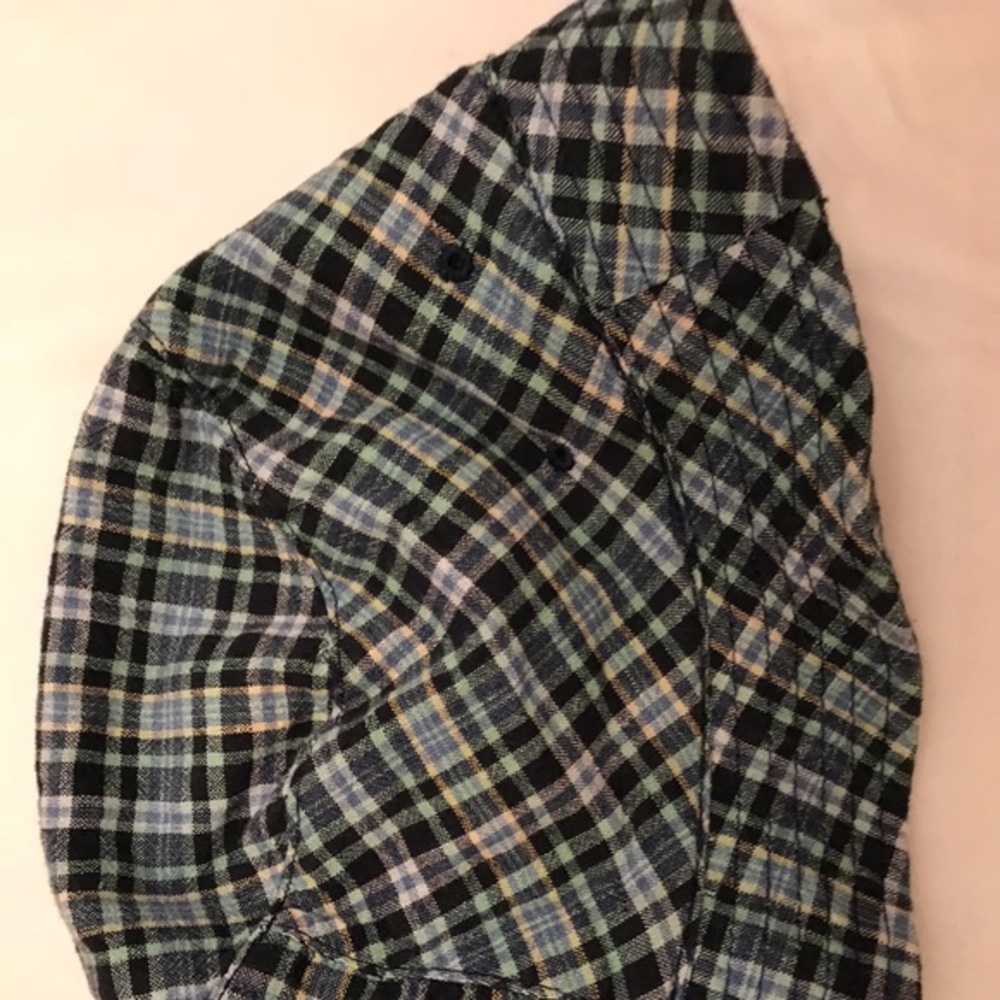 GAP Child's Plaid Blue & Green Beach Sun Hat